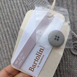 Italy Cashmere Cardigan Gray 